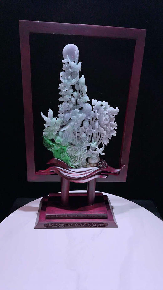 620793翡翠摆件【凤凰来仪】 商品图5