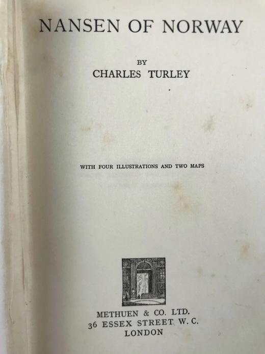 1933年 挪威探险家弗里乔夫·南森传 4幅插图 布面精装32开 商品图4