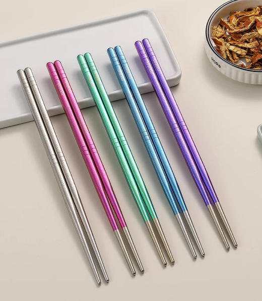 日本 EPORAS 八奈司 纯钛筷子 单双套装礼盒 可选 不会划伤瓷器无留痕 商品图0