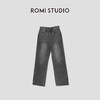ROMI STUDIO高定水洗 显瘦百搭直筒黑色牛仔裤 R29K104 商品缩略图0