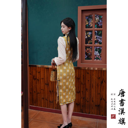 【花絮】秋冬新中式改良旗袍加厚加绒保暖气质清新年轻款高档夹棉连衣裙 商品图1