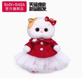 BUDIBASA巴迪宝思Li-Li宝贝猫+红色夹克和白色网纱裙（20cm）