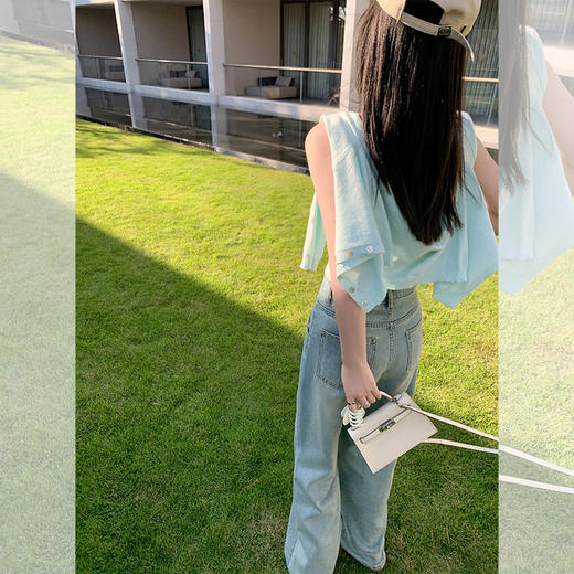 <曾小咸推荐>4.8现货秒杀 ！微信超特价！早春嫩绿色针织吊带开衫 日常139.99 立减70 秒杀69.99！！ 商品图4