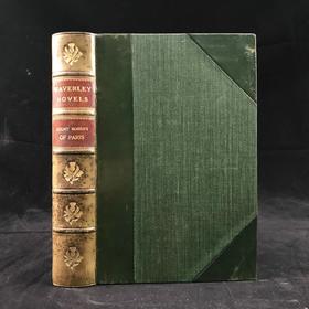 1897年 司各特《巴黎的罗伯特伯爵》 1幅插图 真皮精装32开