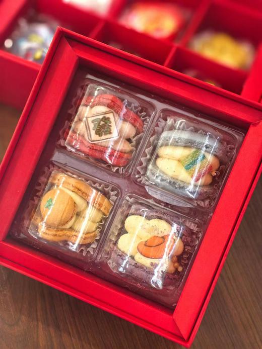 韩式花花马卡龙（四粒装） 商品图1