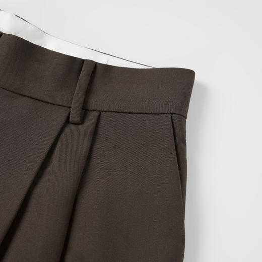 ROMI STUDIO复古简约双褶微阔垂感松弛感休闲西裤香蕉长裤P6025 商品图3