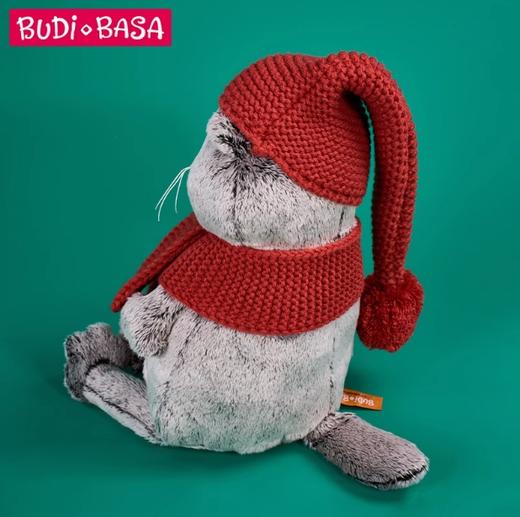 BUDIBASA巴迪宝思宝喜可猫+红色针织帽和围巾（22cm ） 商品图3