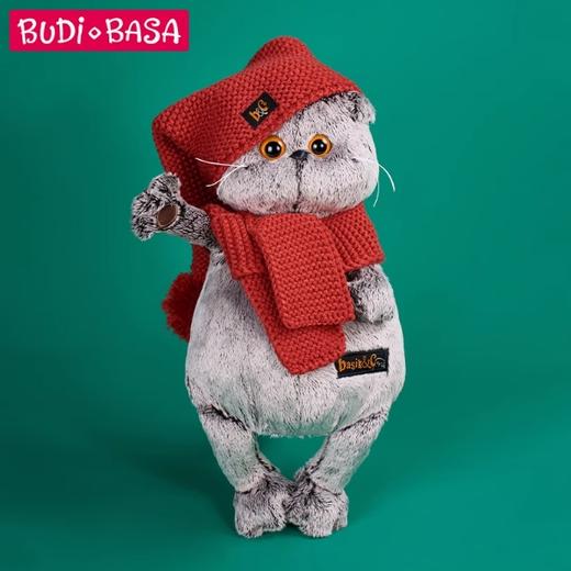 BUDIBASA巴迪宝思宝喜可猫+红色针织帽和围巾（22cm ） 商品图1