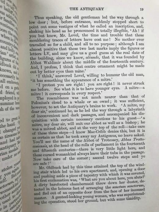 1897年 司各特《古董商》 1幅插图 真皮精装32开 商品图4