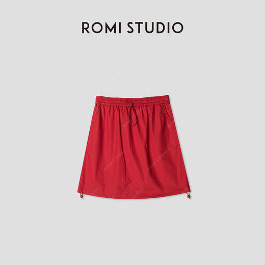 ROMI STUDIO【luxy系列】复古休闲灯芯绒高腰百搭修身短款半裙Q2621 商品图0