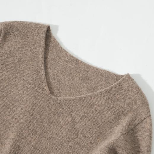 茧墨 V领简约一线成衣温暖羊毛衫 商品图3