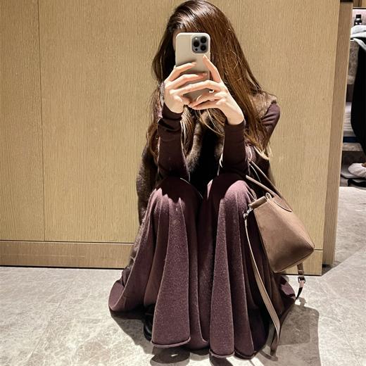 ROMI STUDIO-B 100羊毛 减龄洋气复古上衣半裙套装 M2265/M2266 商品图1