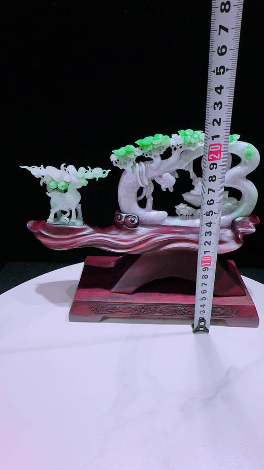 620791翡翠摆件【璐璐发财 鹿鸣蝉音】 商品图1