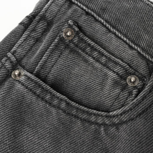 ROMI STUDIO高定水洗 显瘦百搭直筒黑色牛仔裤 R29K104 商品图2