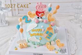 1027CAKE | 小猪佩奇款式  翻糖装饰