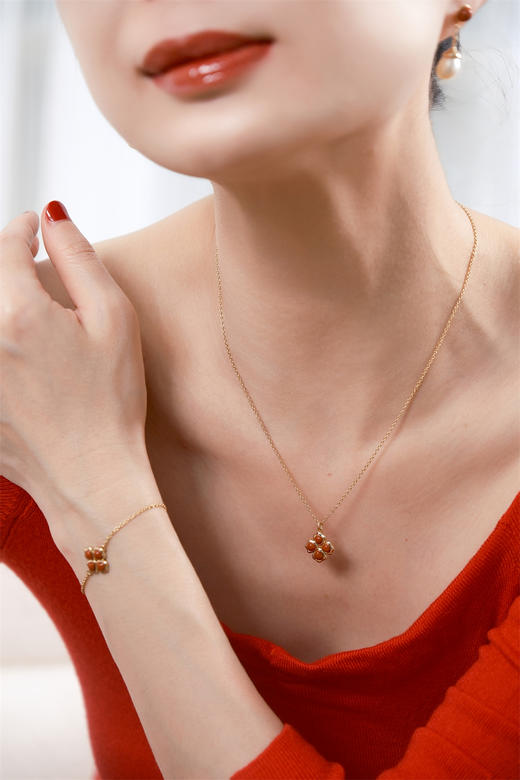 pearl moments珍刻  四合如意 四叶草项链 手链 商品图8