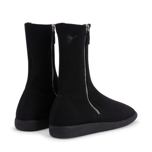 Giuseppe Zanotti 男士签名徽标休闲短靴 黑色 RU40029001 商品图2