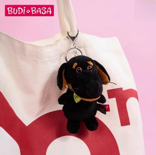 BUDIBASA巴迪宝思狗Vakson+绿色领结毛绒钥匙扣 商品图4