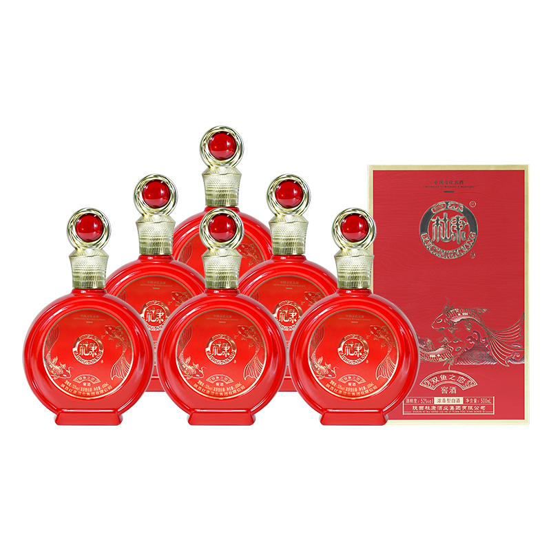 白水杜康双鱼之恋52度整箱500ml*1瓶（买一赠一）