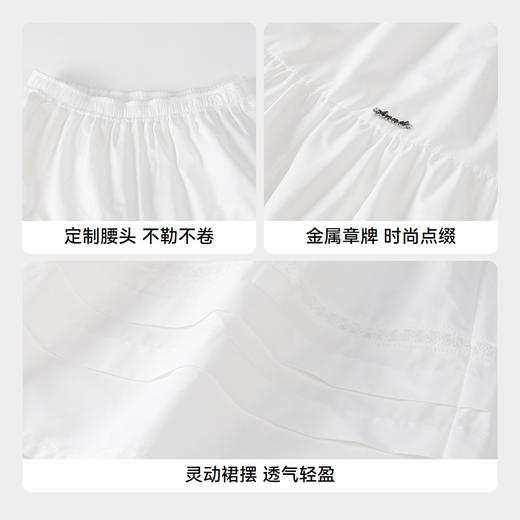 女童全腰梭织半裙夏季新款安奈儿童装实体店同款AG513589 商品图4