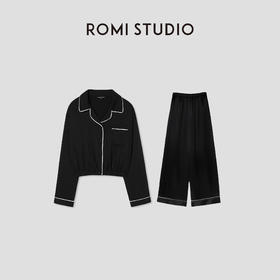ROMI STUDIO “裸肤挚爱” 法式撞色睡衣套装 23AWT078/23AWK079