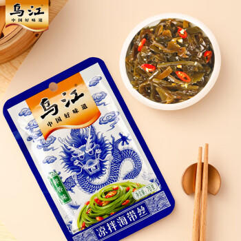 乌江榨菜 下饭菜 小酌菜 鲜香味凉拌海带丝 70g*5袋 佐餐小小咸菜 /粮油调味 /调味品 /榨菜/酱腌菜 商品图0