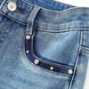 【高货wl】全新升级【铂金会员266/天猫359/差价93】(40044) 洛诗琳重工轻奢烫钻牛仔裤2025春季高腰弹力显瘦微喇裤 商品缩略图4
