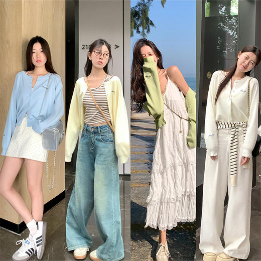 【169元任选2件】最后一波现货！4色圆领针织长袖开衫 商品图4