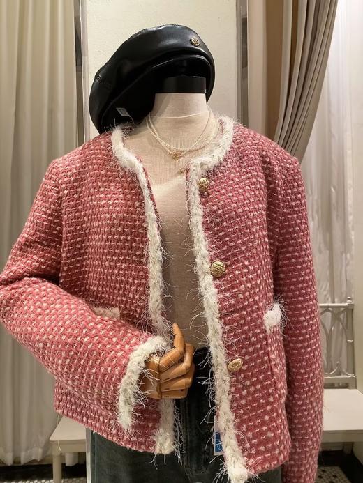 【门店同款】ENJOY冬季金丝毛边小香羽绒外套 154993375 商品图1