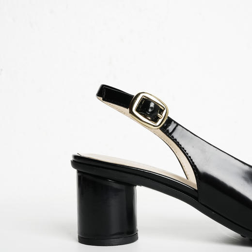 ROMI STUDIO”法式优雅“开边珠牛皮拼羊皮圆头玛丽珍鞋24SSS044 商品图4