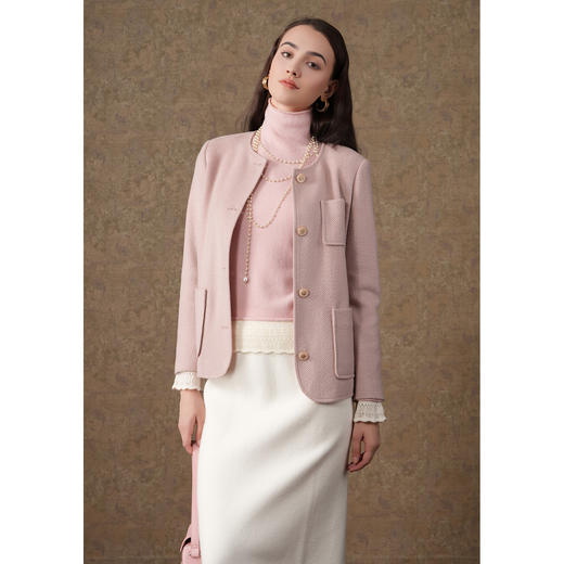 乔万尼绵羊毛小香风外套精致EM4B579 商品图2