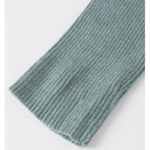 ROMI STUDIO 法式优雅精选48支羊羔毛时尚绿色高领打底毛衣M2507 商品图2