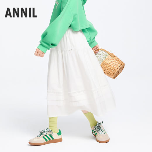 女童全腰梭织半裙夏季新款安奈儿童装实体店同款AG513589 商品图2