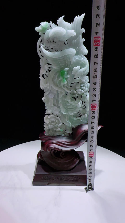 620788翡翠摆件【百鸟朝凤 凤凰来仪】 商品图2