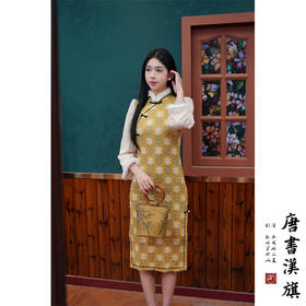 【花絮】秋冬新中式改良旗袍加厚加绒保暖气质清新年轻款高档夹棉连衣裙