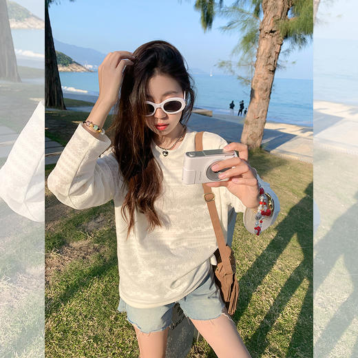 <曾小咸推荐>4.9现货秒杀 ！微信超特价！韩系刺绣罩衫T恤 日常139.99 立减80 秒杀59.99！！ 商品图2