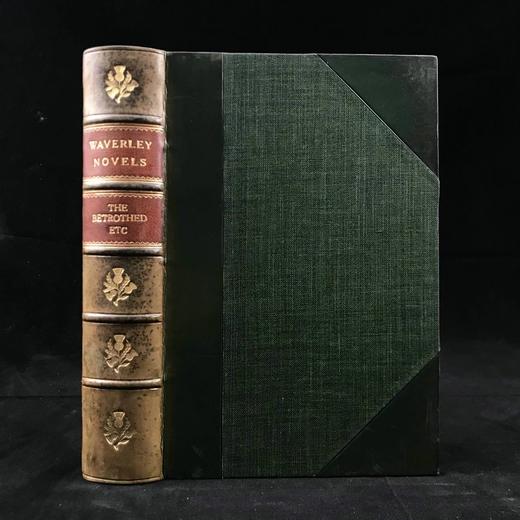 1897年 司各特《约婚夫妇》 1幅插图 真皮精装32开 商品图0