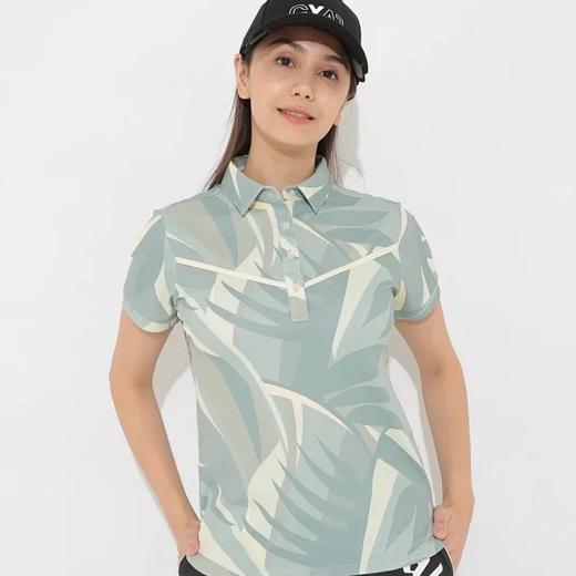 callaway高尔夫精品女装 花色短袖 200cc透气凉感面料 防晒速干 商品图1