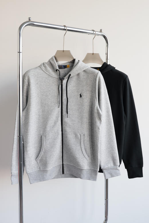 R.L 双面平纹针织 拉链帽衫 宽松版 WY885 商品图2