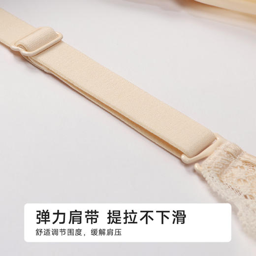 都市丽人B杯常规内衣薄蕾丝聚拢升杯无钢圈常规文胸YBH1M7 商品图9