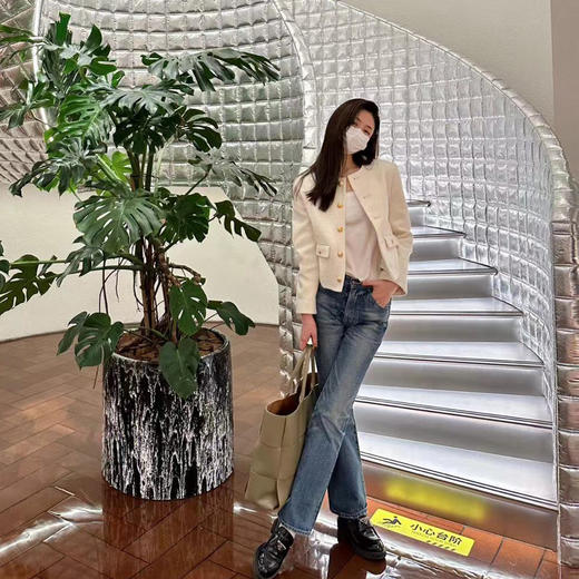 ROMI STUDIO“优雅永存”腔调穿搭羊毛混纺粗花呢短款外套23AWW002 商品图1