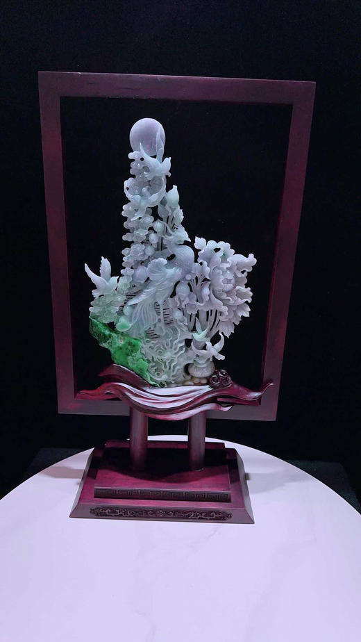 620793翡翠摆件【凤凰来仪】 商品图3