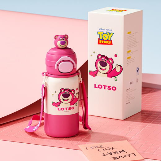 【颜值新主张，陪你畅饮一整天】奥特曼三饮保温杯 女新款高颜值儿童吸管水杯子 学生草莓熊上学水壶-QQ 商品图3