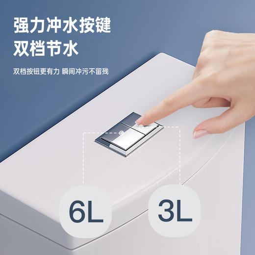 唯感（Veil Kam）VK-031直冲式抽水马桶坐便器左右墙排后排大冲力防堵家用座便器 VK-031（后边/左边/右边排污）直冲马桶 商品图4