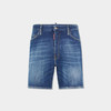 DSQUARED2 男士徽标标签牛仔休闲短裤 蓝色 S74MU0869 S30872 470 商品缩略图0