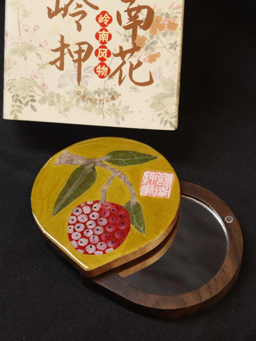 岭南荔枝押花镜子 商品图3