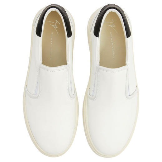 Giuseppe Zanotti 男士签名徽标休闲运动鞋 白色 RU40007001 商品图3