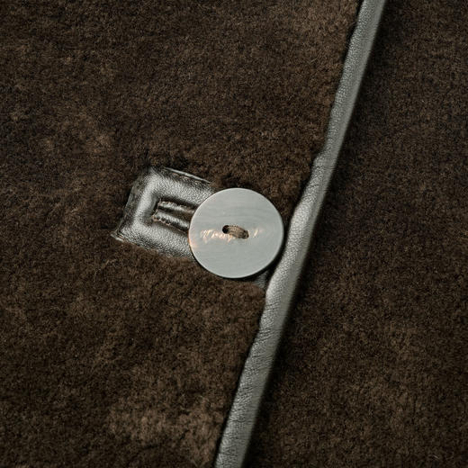 ROMI STUDIO“quiet luxury”德国A羊皮皮毛一体大衣外套23AWW1342 商品图2