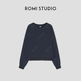ROMI STUDIO“美式复古”100高支长绒棉洗水做旧套头卫衣RWBWSY1715
