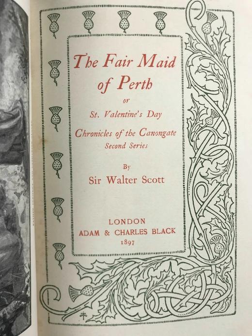 1897年 司各特《帕思丽人》 1幅插图 真皮精装32开 商品图3